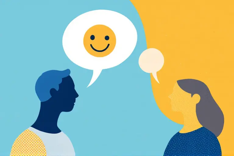 Ilustração de pessoas se comunicando efetivamente