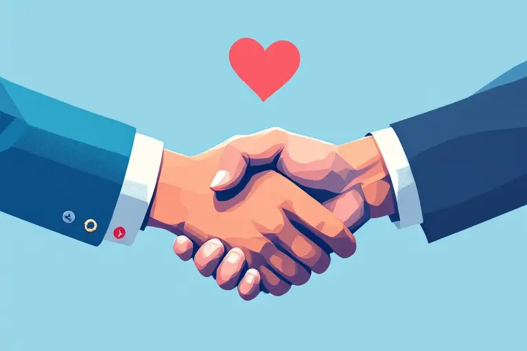 Ilustração representando estratégias de fidelização de clientes