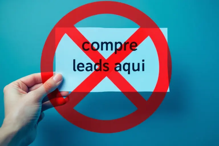 Ilustração mostrando os riscos de comprar leads para WhatsApp