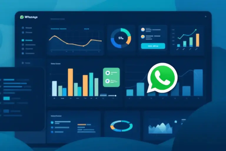 Dashboard de software de automação para WhatsApp