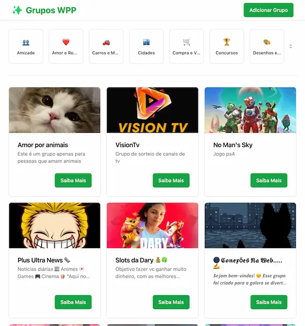 GruposWPP é um diretório de grupos de WhatsApp.
