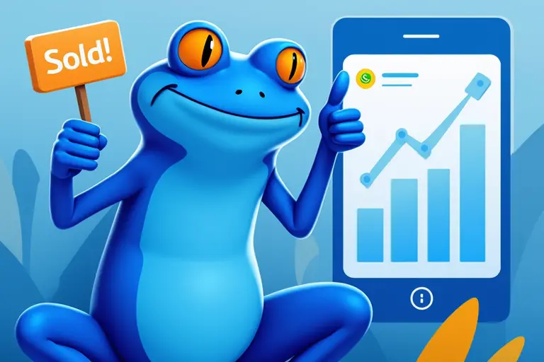 Smartphone exibindo um chatbot de atendimento ao cliente no WhatsApp em um ambiente de loja