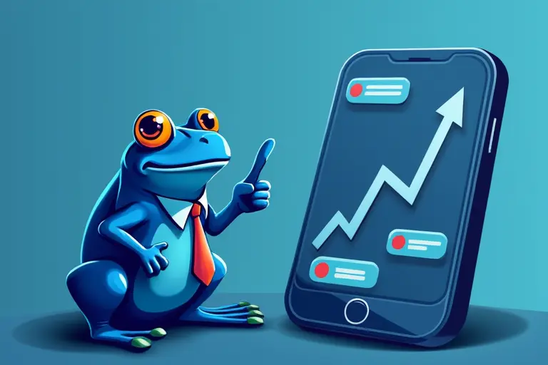 Consultor financeiro utilizando inteligência artificial no WhatsApp para atender clientes