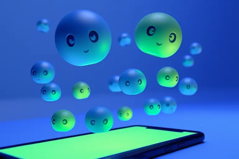 Ilustração de um robô de inteligência artificial interagindo com o aplicativo WhatsApp, cercado por ícones que representam diversos setores empresariais como restaurantes, casas, hospitais e lojas, simbolizando a versatilidade dos agentes.